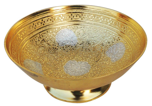 Brass Katora Beldar Gold finish 0.3kg